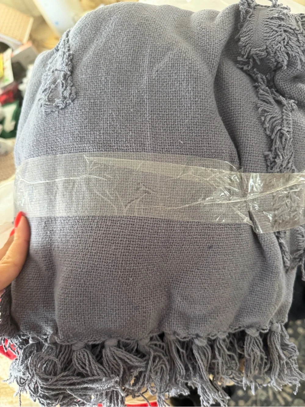 Target Opalhouse Navy Blue Textured Throw Blanket